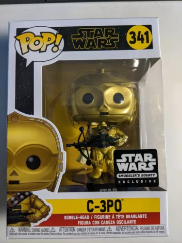 Funko Pop Star Wars C-3PO 341 Smugglers Bounty Exclusive, Brand New In Box