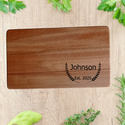 Holz Schneidebrett Schneidebrett Brot Buchenholz individuell personalisiert Familienname