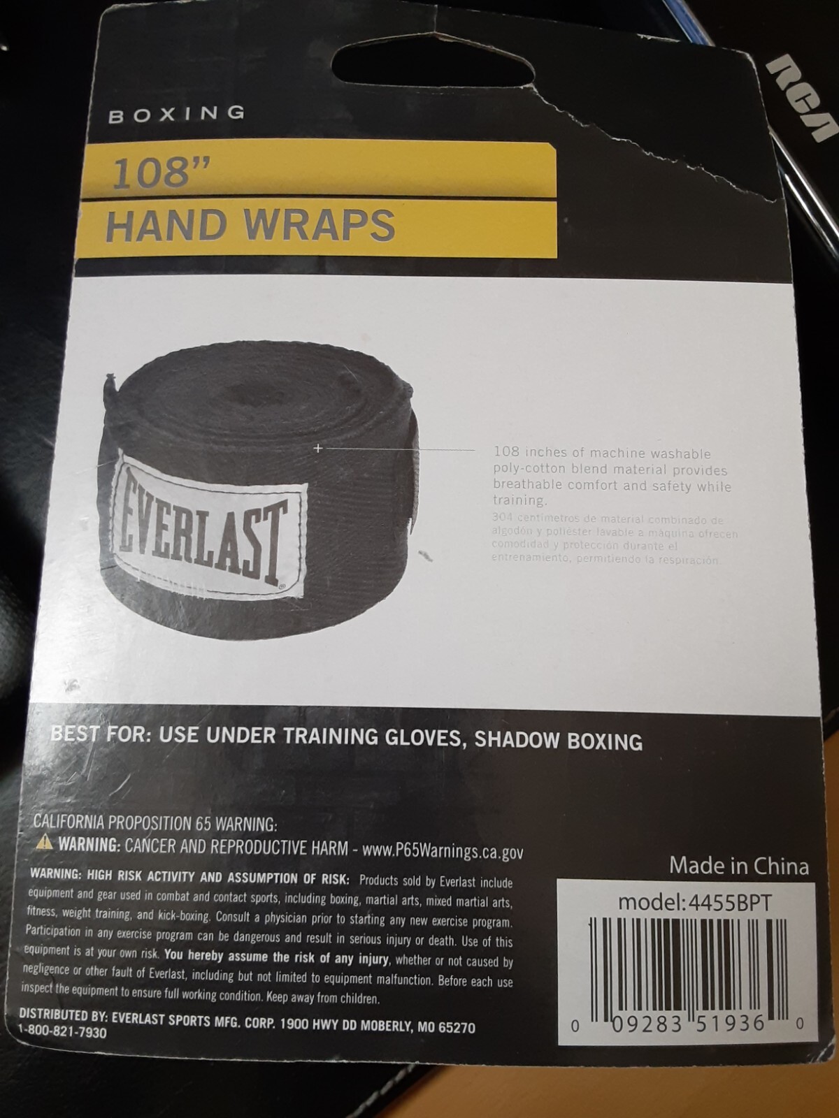 EVERLAST Heavy Bag Gloves and EVERLAST 108" hand wraps eBay