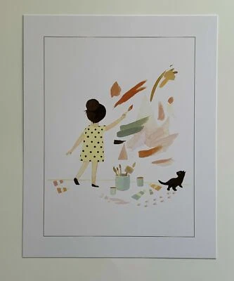 Dream World Emily Winfield Martin Girl Artist 8"x10" Art Illustration Print