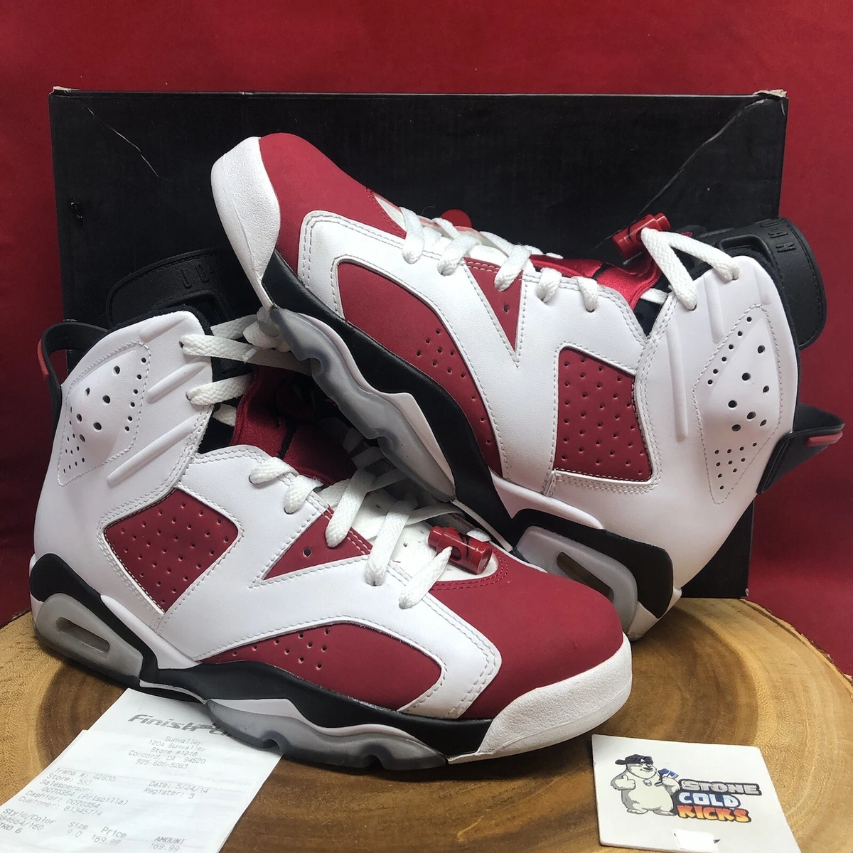 Nike Air Jordan 6 Retro Carmine Size 9 OG VI 384664 160 eBay
