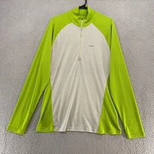 Patagonia Capilene 2 Shirt Mens XL Colorblock Base Layer 1/4 Zip Gray Green