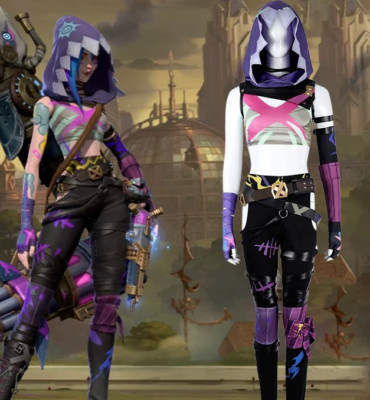 JINX Arcane 2 LOL League of Legends  Skin Cosplay Costume Outfit