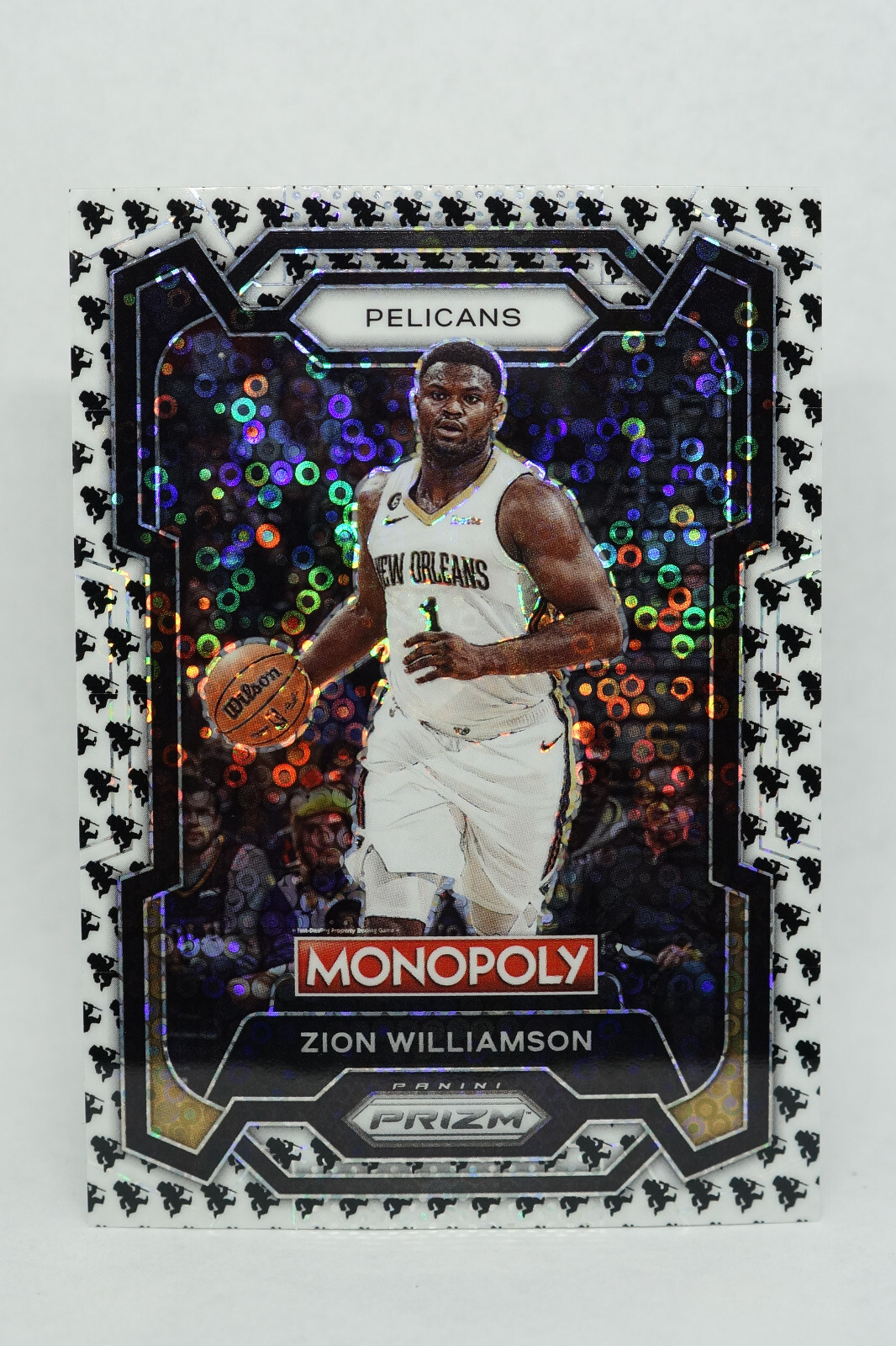 2023-24 NBA Panini Prizm Monopoly Man Black & White Zion Williamson #55 SSP RARE
