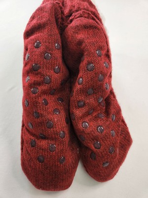 Stars Above Womens Red Slipper Booties 