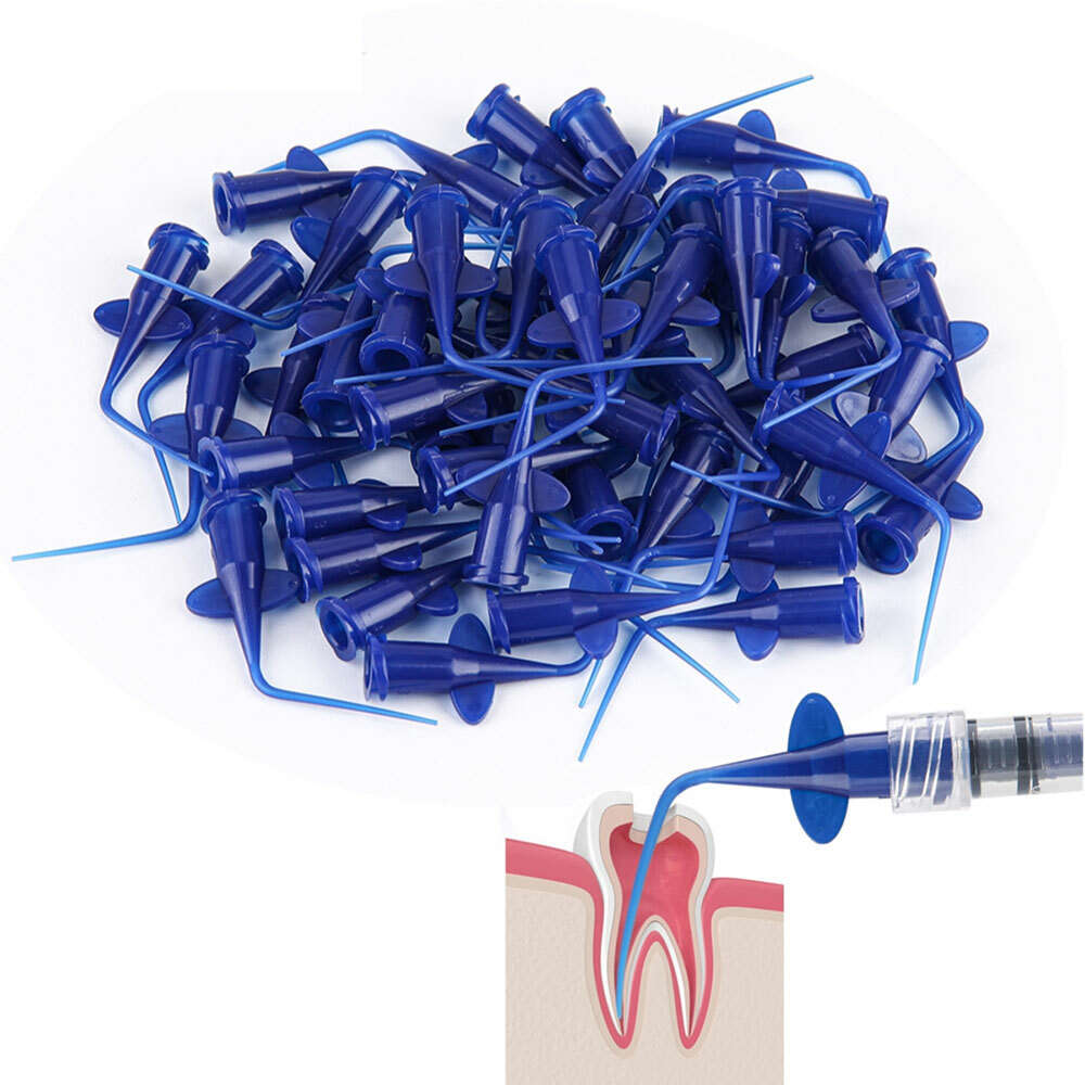 Dental Endo Irrigation Needle Tips – 0.25/0.35mm – Disposable Syringe Tips – Unbranded
