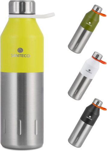 SANTECO Edelstahl Trinkflasche 350Ml, 500Ml - Auslaufsicher Thermosflasche Kinde - Bild 1 von 12