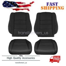 Fits 2008-2012 Honda Accord Seat Cover Front Left&Right Bottom&Top Leather Black