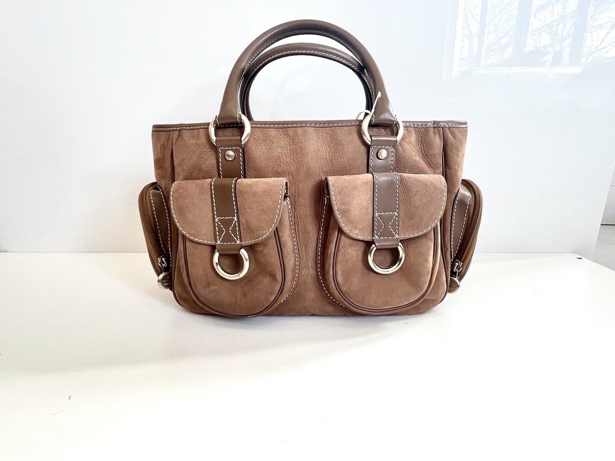 Lancel Paris Women's Brown Cowhide Leather Handbag BRAND