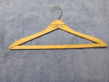Vintage Wooden Wood Coat Hanger The Kleinhans Co. Buffalo's Greatest Clothiers