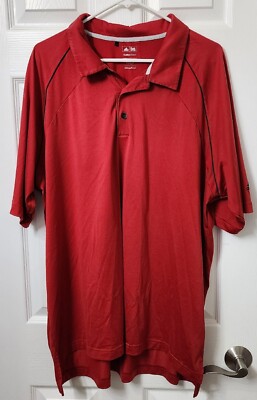 Adidas Clima Cool Golf Polo Shirt Adult 2X-Large Performance Outdoors Red Mens