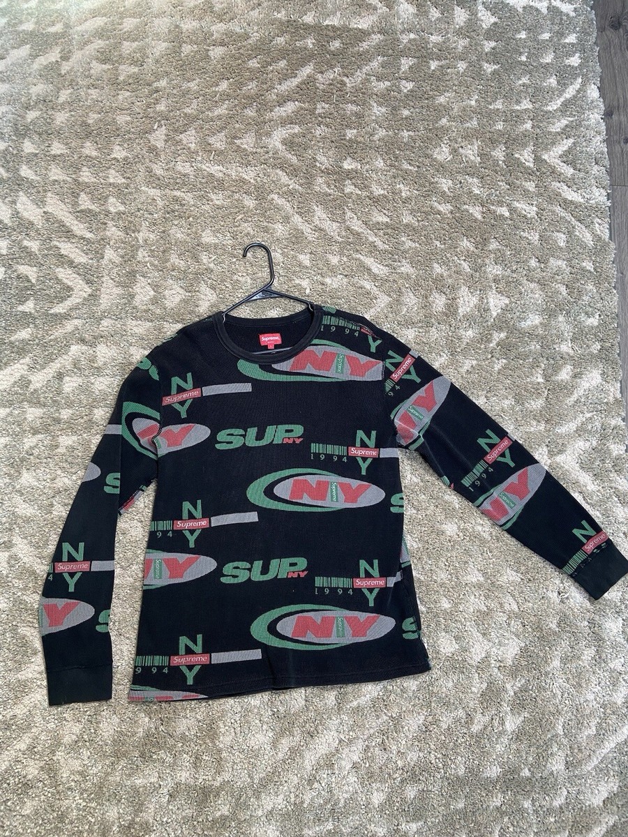 Supreme NY Waffle Thermal Black | eBay Supreme NY Waffle Thermal Black | eBay