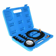 12pcs Engine Oil Pressure Test Tool Kit Tester Gauge Diagnostic Automotive Blue