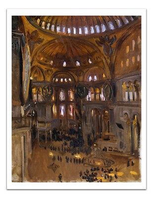 John Singer Sargent SANTA SOFIA (1871) Vintage Painting 17x22'' Premium Print