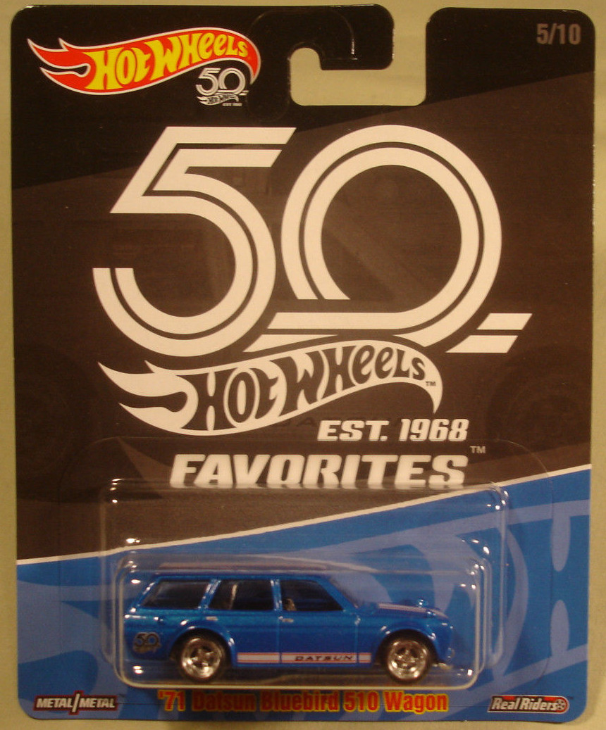 Hot Wheels '71 Datsun Bluebird wagon 50th Favorites 2018 new in