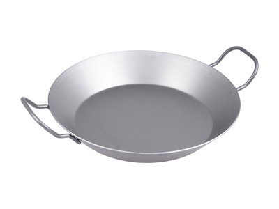 Bratpfanne aus Eisen Ø28 cm Eisenpfanne mit 2 Griffen