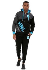 Mens Full Tracksuit Fleece Hooded Jogging Bottms Joggers Printed track S - 4XL
