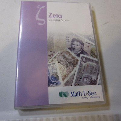 Zeta Decimals & Percents DVD by Math-U-See (2009, DVD) free shipping