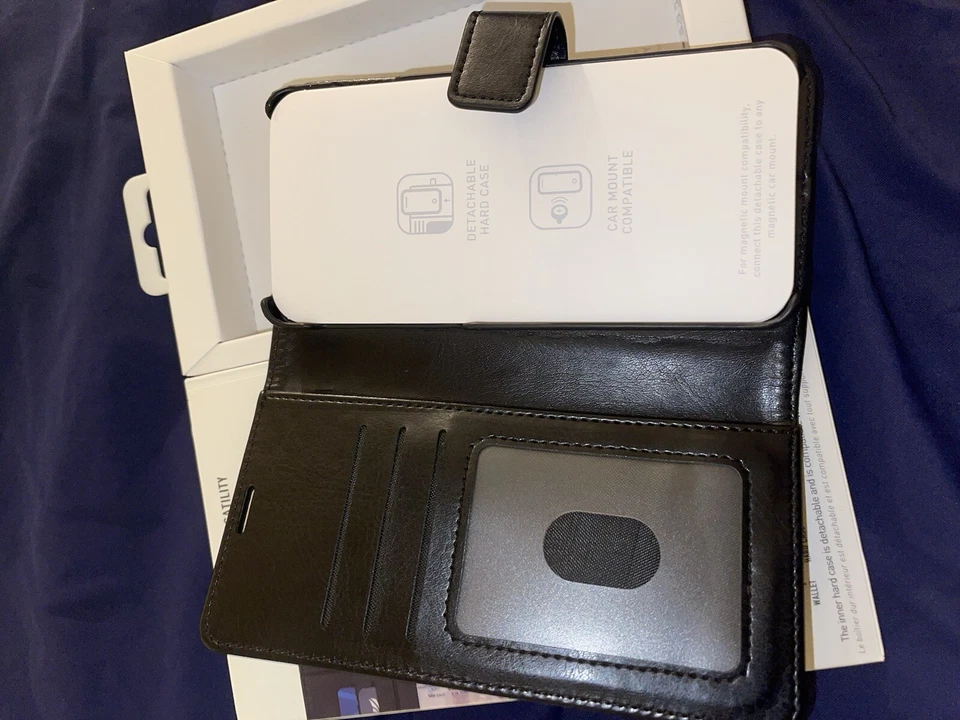 Funda tipo billetera libro Skech Polo desmontable para Galaxy S10 - negra Foto 4 de 4