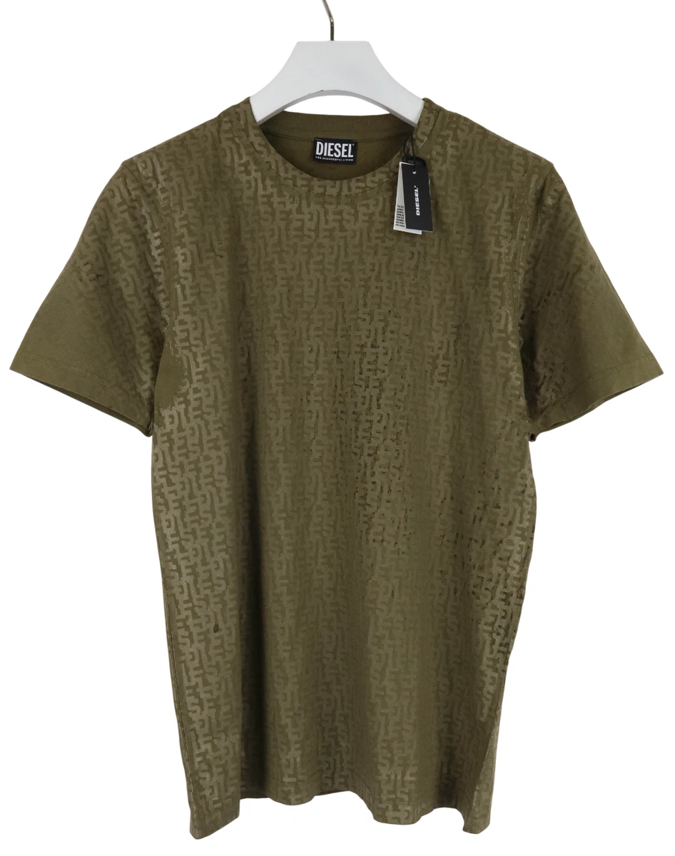 T-SHIRT DIESEL POUR Homme Taille M Manches Courtes Imprimé