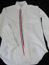 Thom Browne Men's Classic White Oxford Shirt Grosgrain TB00 / XXS  MSRP $425