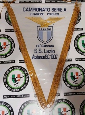 PENNANT MATCH WORN SHIRT LAZIO vs ATALANTA 2022-23 FOOTBALL FOOTBALL PENNANT