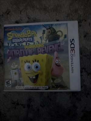 SpongeBob SquarePants: Plankton's Robotic Revenge (Nintendo 3DS, 2013) CASE ONLY