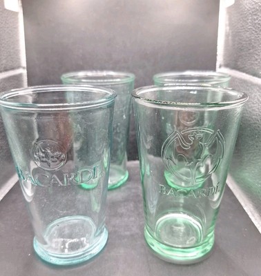 4 Stück Bacardi Glas ca. 12cm hoch als Set zusammen 