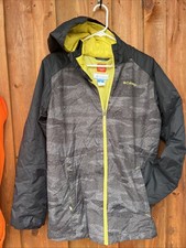Columbia Thermal Coil Insulated Black/Grey Hooded Puffer Jacket Youth Sz XL
