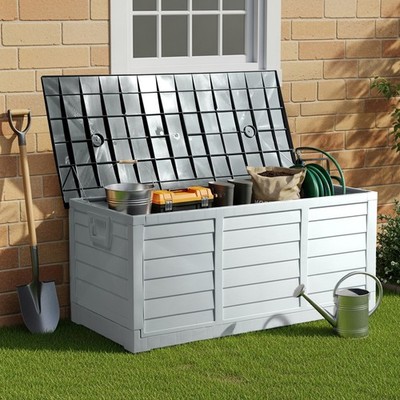 Protable Foldable Fast Installation 8 min In/Outdoor Plastic Storage Box 75 GAL