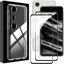 For XREAL Beam Pro Case with 2 pcs screen protector 1 TPU case, Transparent