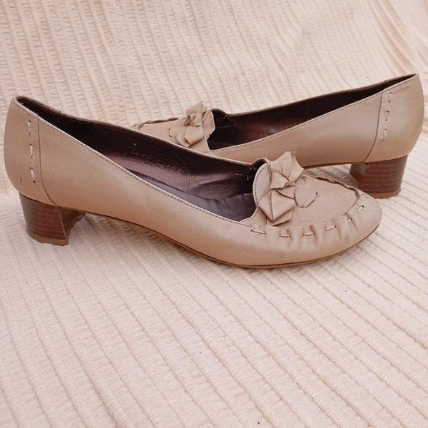 Women Sand Copenhagen Heels Beige Leather 38