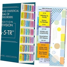 Improved Index Tabs for DSM-5-TR 2022, Color-coded  Laminated DSM-V-TR Tabs,