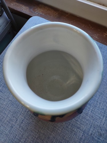 Kestrel Clay Studio Pottery Hand Thrown Drip Glaze Vase, Signed, #6256 ...