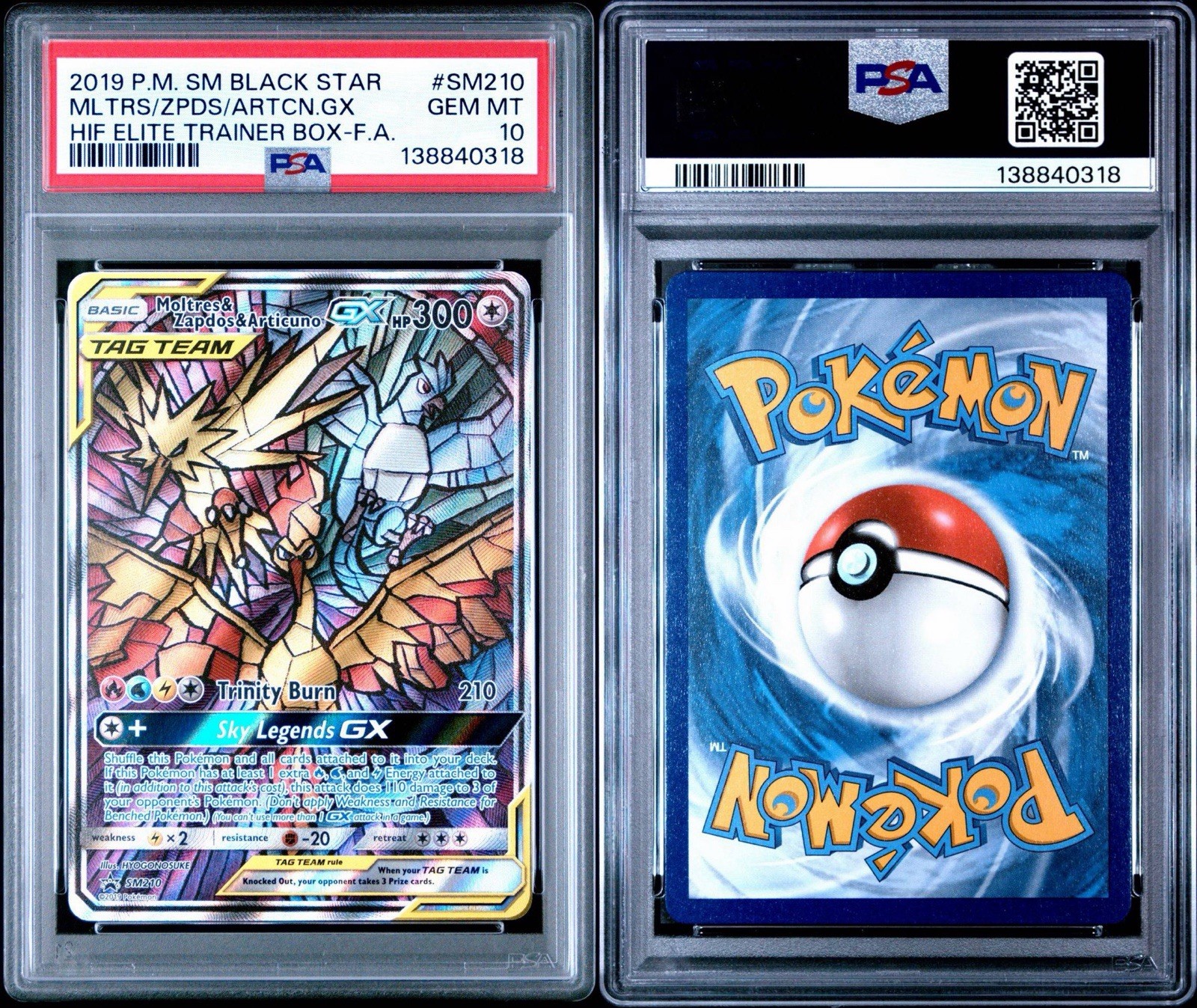 Moltres & Zapdos & Articuno GX 2019 Sun & Moon: Black Star Promo