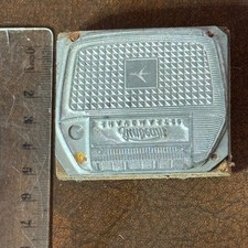 Vintage Printing Plate Cliche Letterpress Block for a PYE Radio