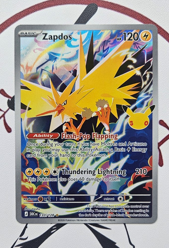 The Pokémon Company Zapdos  133/128 30th celebration card