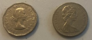 1962 & 1968 Canadian Nickels
