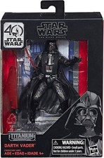 Star Wars Black Series - Titanium Darth Vader 40th Anniversary 4  Figure NEW