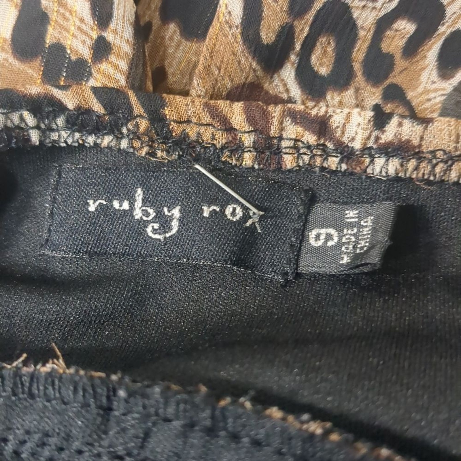 Ruby Rox Y2K Leopard Print Spaghetti Strap Top Wo… - image 8