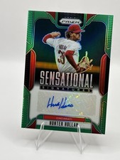 2025 Panini Prizm Baseball Sensational Sig Hunter Hollan Green Prizm Auto #SS-HH
