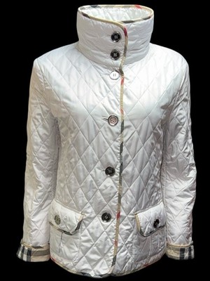 BURBERRY LONDON Damen Designer Stepp Jacke Luxury weiß England Gr.M