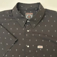 Dixxon Flannel Co Mens XXL  Black The Historia Performance Button Up Shirt NEW