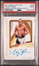 PSA 9 Urijah Faber 2021 Immaculate UFC Marks Of Greatness Auto #/99  POP 2  1^
