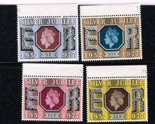 Great Britain Stamps Queen Elizabeth Silver Jubilee SC# 810-814 VFNHOG