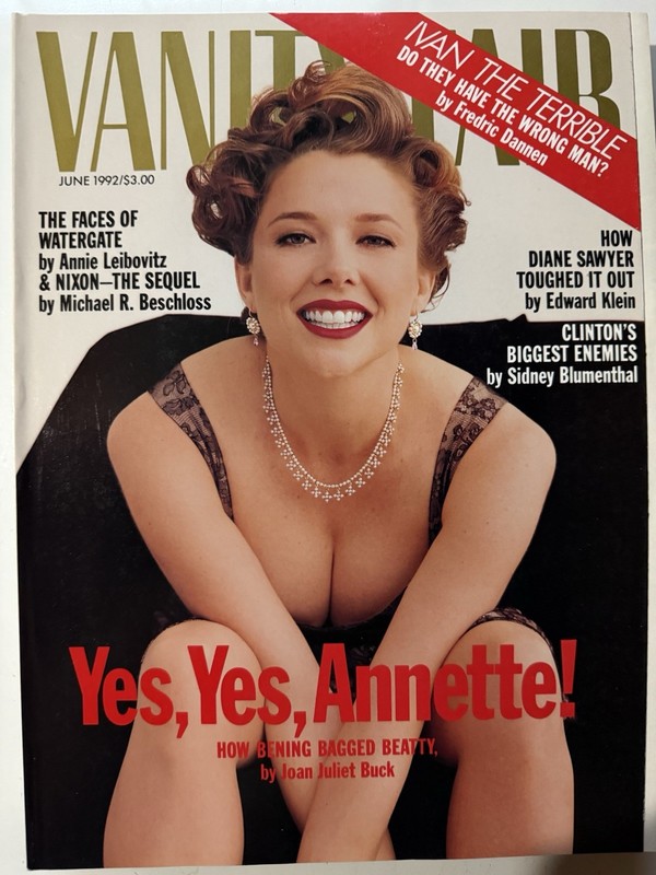 Vanity Fair Magazine June 1992 Annette Bening-Diane Sawyer