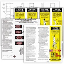 Ladder Labels Replacement Werner Ladder Labels Werner Ladder Safety Tags