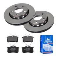 ATE Bremsscheiben Ø256Mm + BremsbelÄGe Hinten FÜR VW Passat Variant 3B5 3B6