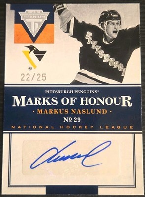 2011-12 Panini Titanium Marks of Honour #/25 Markus Naslund #11 Auto 