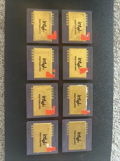 lot of 8 Pentium Pro Processor in working condition! (1 set of matching sy032)